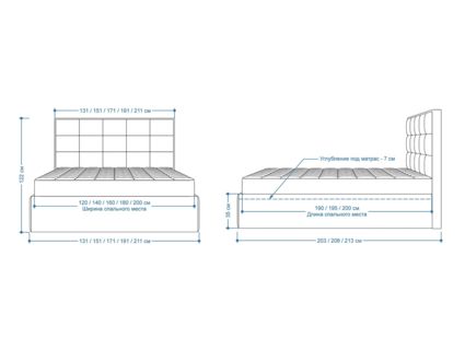 Кровать Lonax Адель велюр Dolly-2 160х190