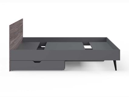 Кровать Сонум Ines Ясень анкор + серый 120х200