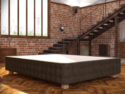 Кровать Mr.Mattress Twin Box велюр Grey 244