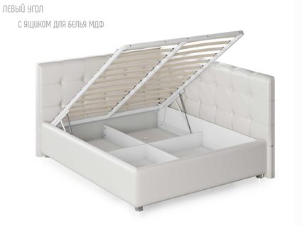 Кровать Nuvola Sabina угловая Velutto 22 (с подъемным механизмом)