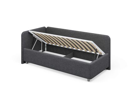 Кровать Сонум Capri Экокожа Коричневый перламутр (с подъемным механизмом) 80х190