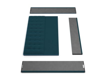 Кровать Lonax Аврора велюр Dolly-17 (с основанием) 180х200