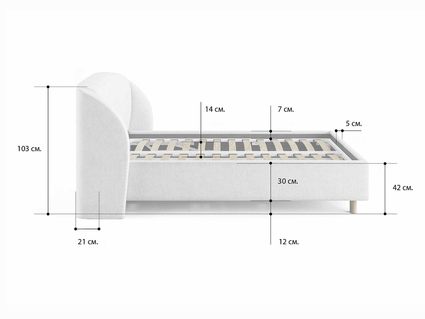 Кровать Сонум Valencia Энигма Десерт (с подъемным механизмом) 80х190