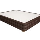 Кровать Mr.Mattress Twin Box экокожа Brown 140х200